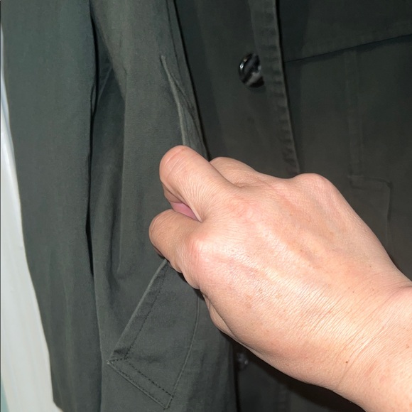 London Fog Men's Dark Green Trench Coat - Picture 8 of 9